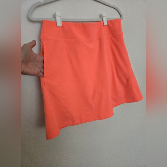 Cutter and Buck Annika Pink/Neon Orange Pickleball Golf Skirt with Pockets | M - Picture 2 of 6